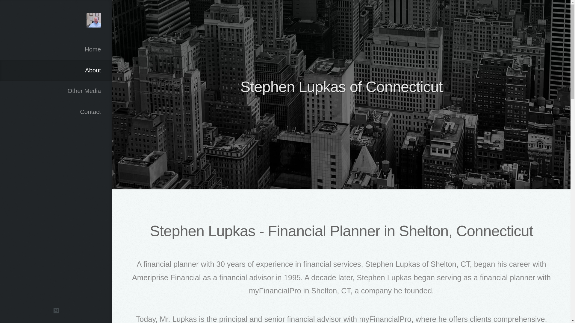 website screenshot of https://stephenlupkasct.com/