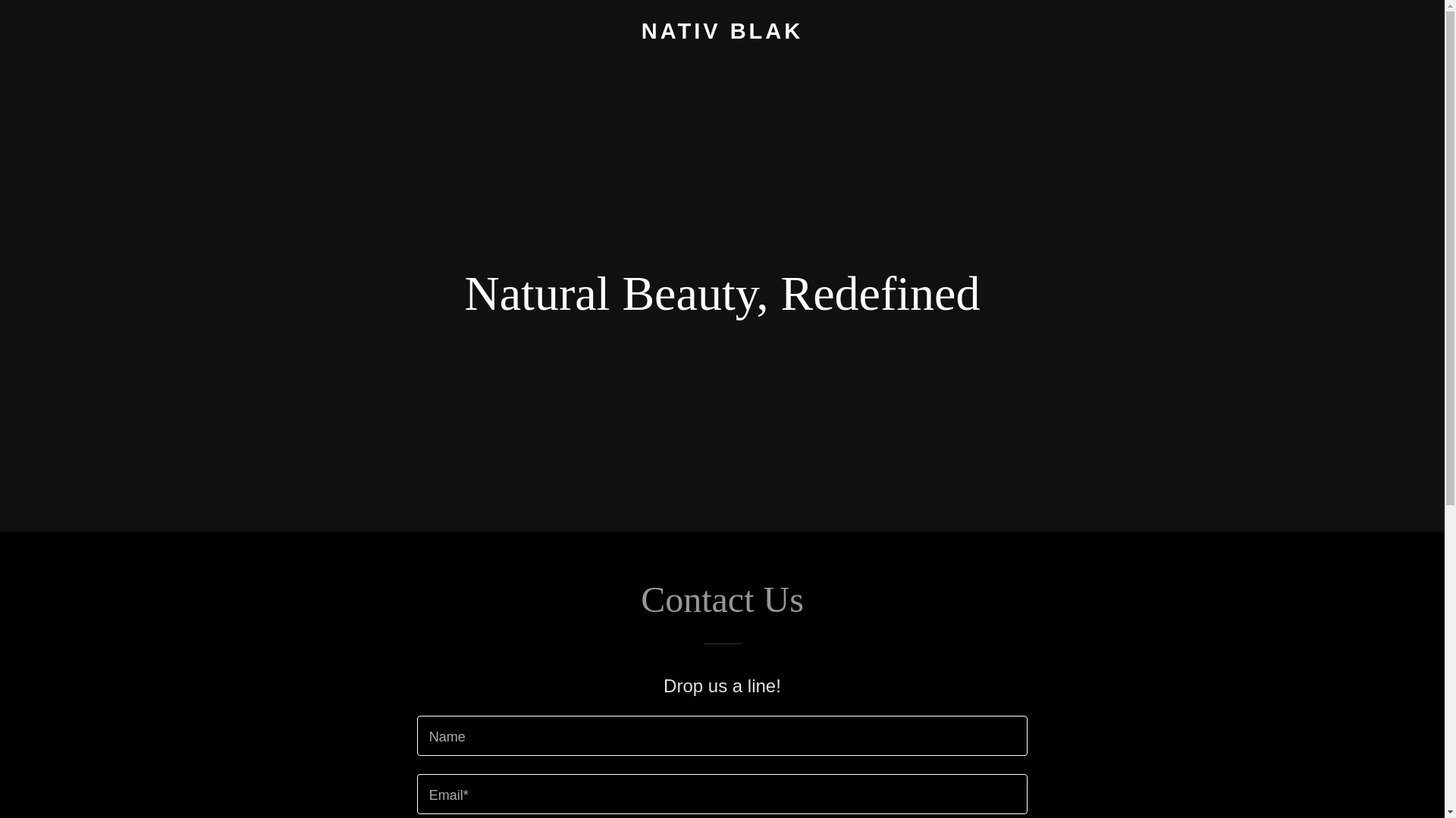 website screenshot of https://nativblak.com/