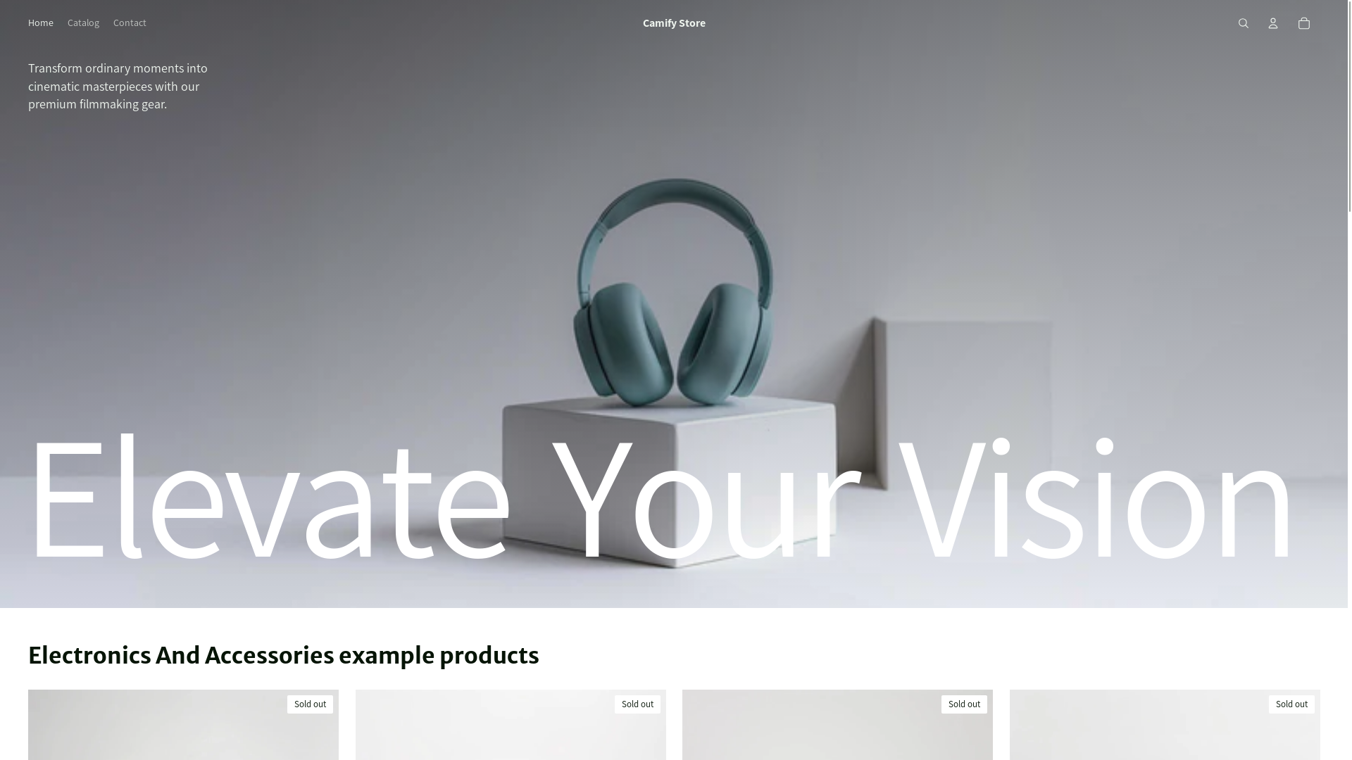 website screenshot of https://camifystore.shop/