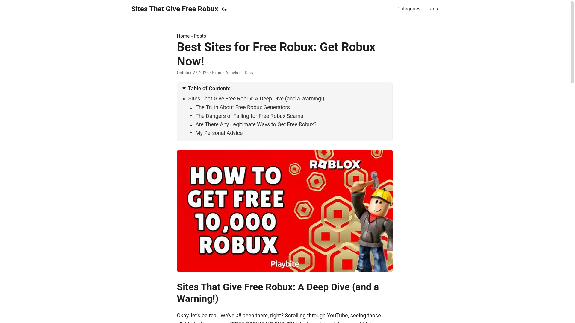 website screenshot of https://sites-that-give-free-robux.pages.dev/