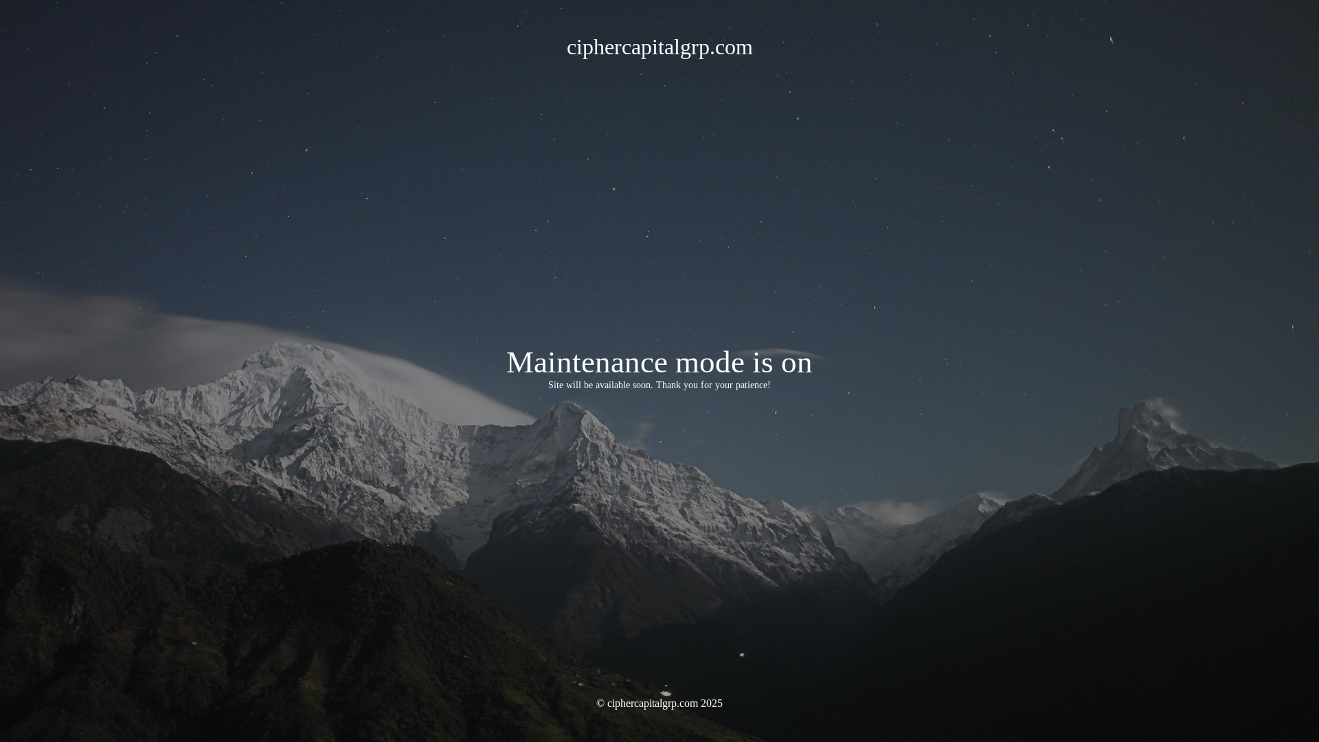 website screenshot of https://ciphercapitalgrp.com/