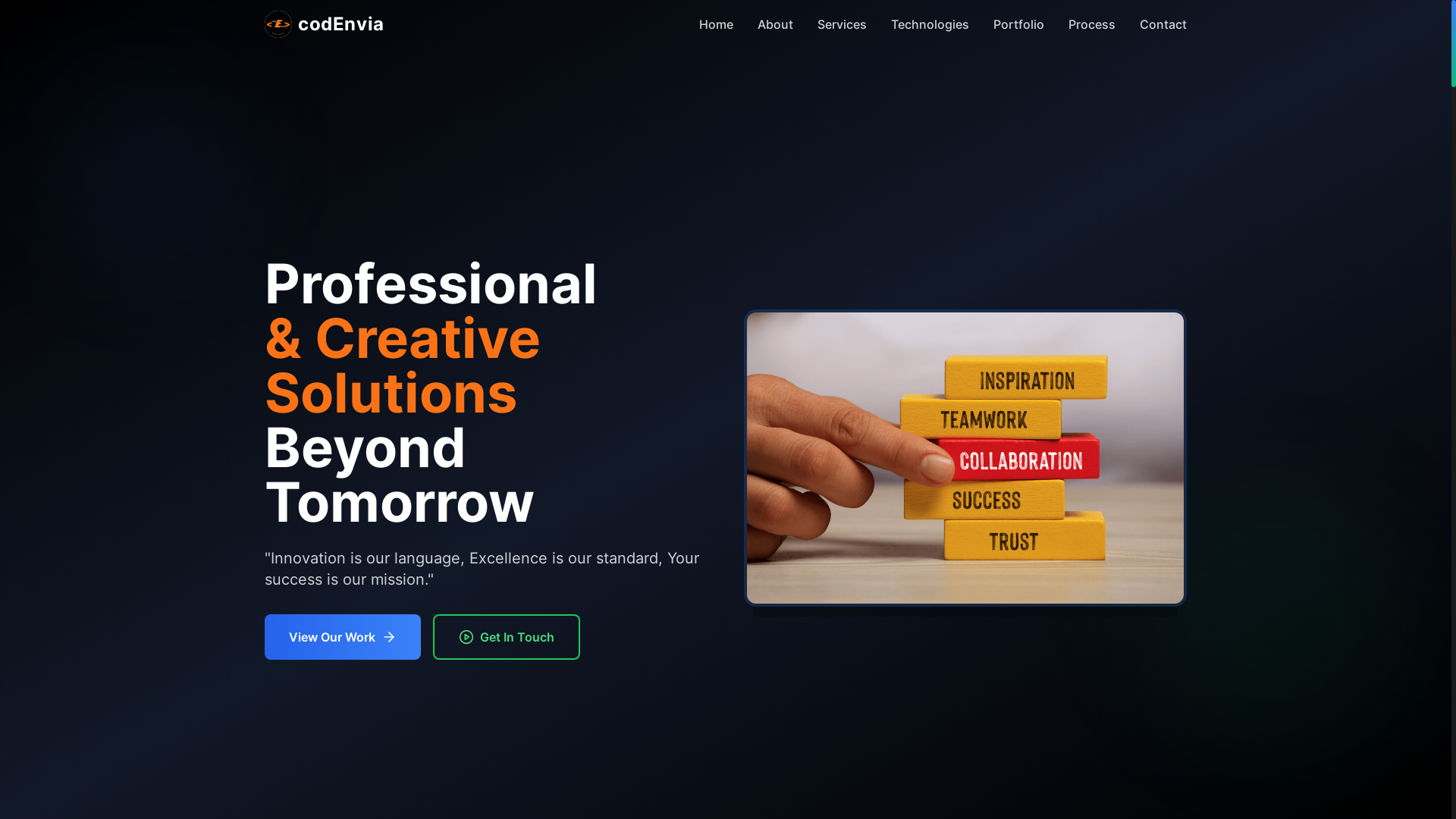 website screenshot of https://codenvia.com/
