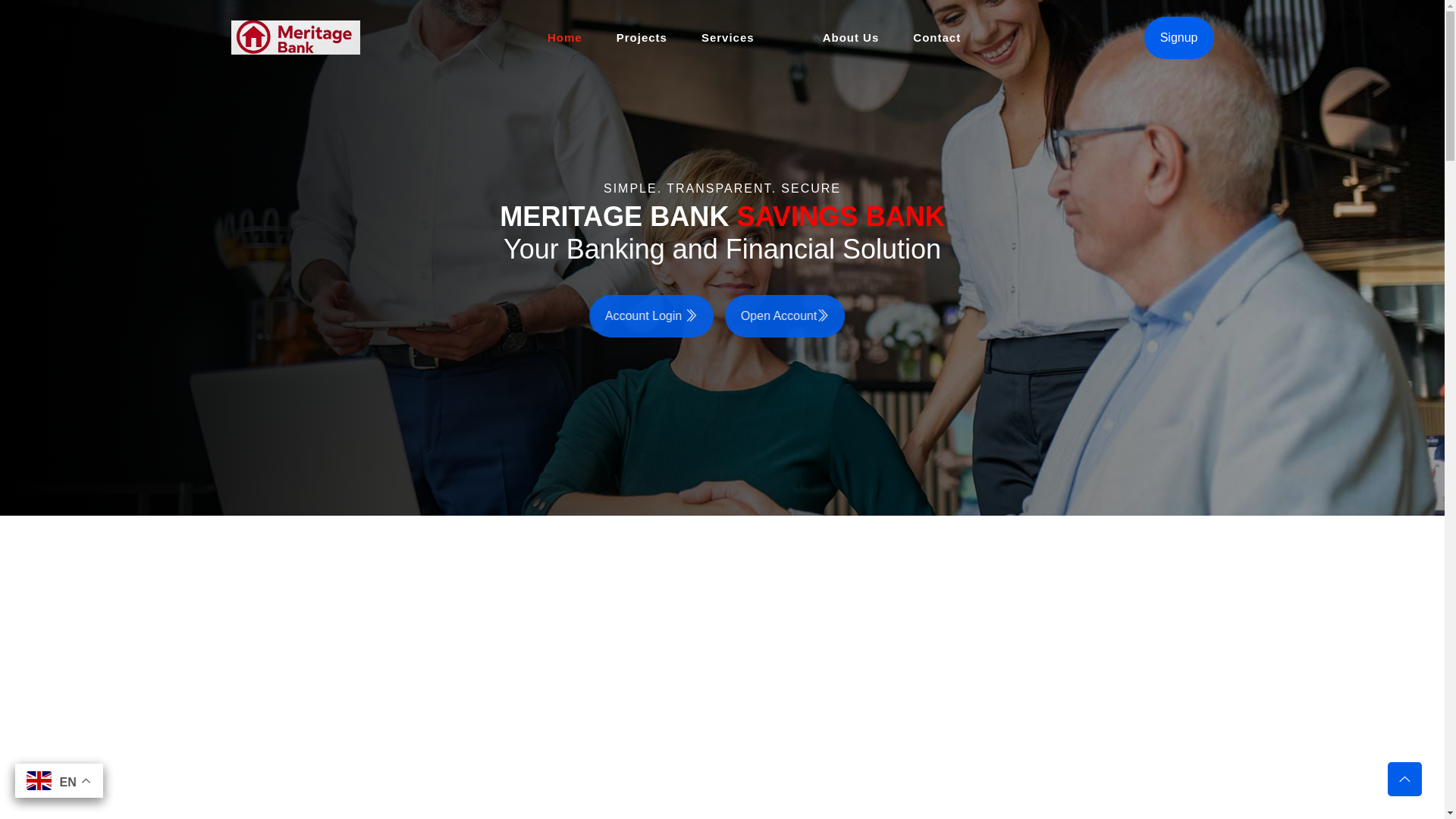 website screenshot of https://meritagee.org/
