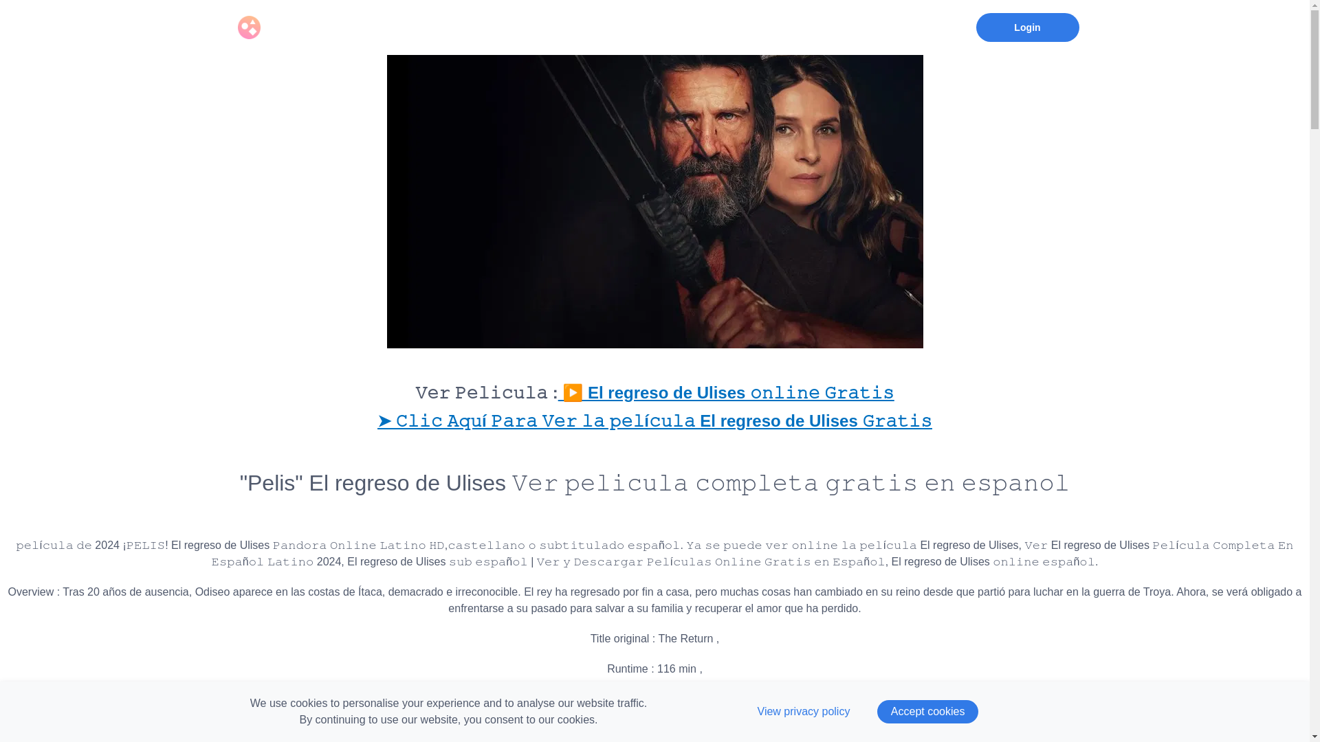 website screenshot of https://gnulaverelregresodeulisespelicula.graphy.com/
