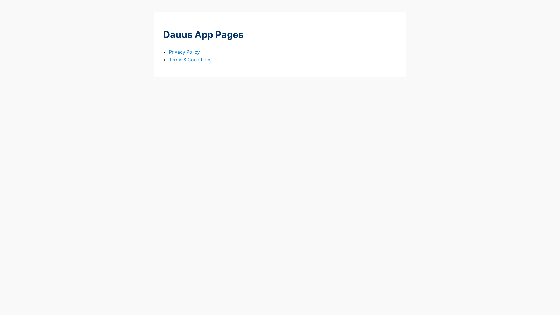 website screenshot of https://dauus-privacy-terms.pages.dev/