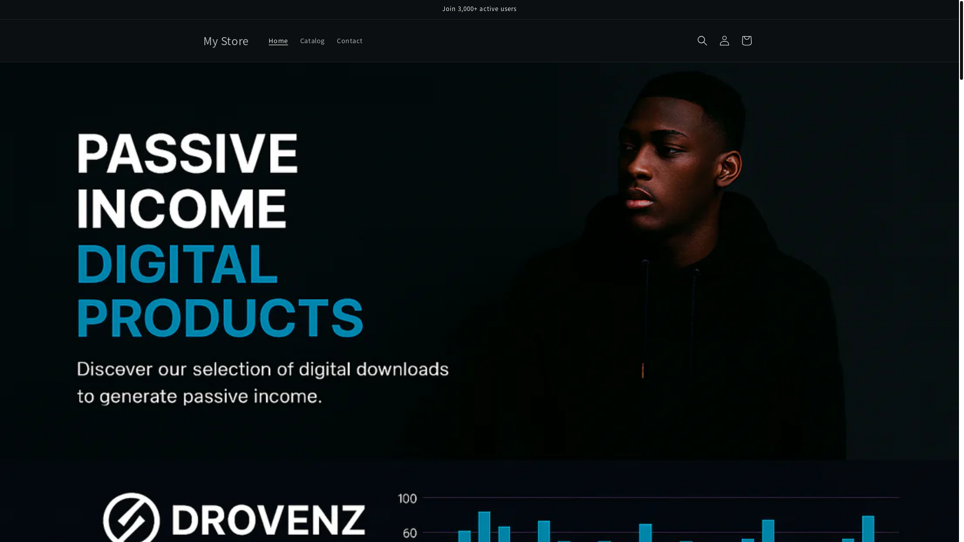 website screenshot of https://drovenz.com/
