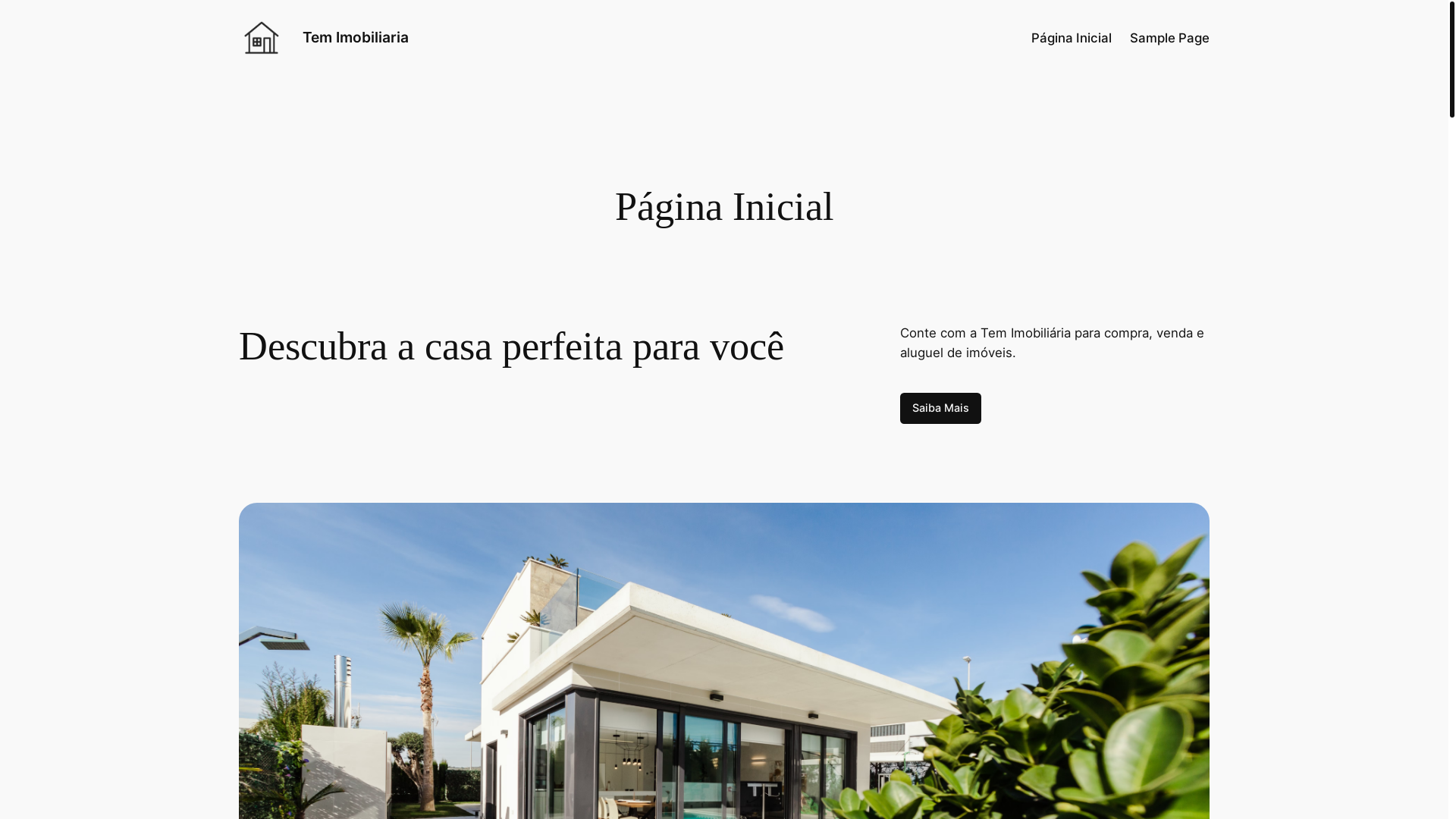website screenshot of https://temimobiliaria.com/
