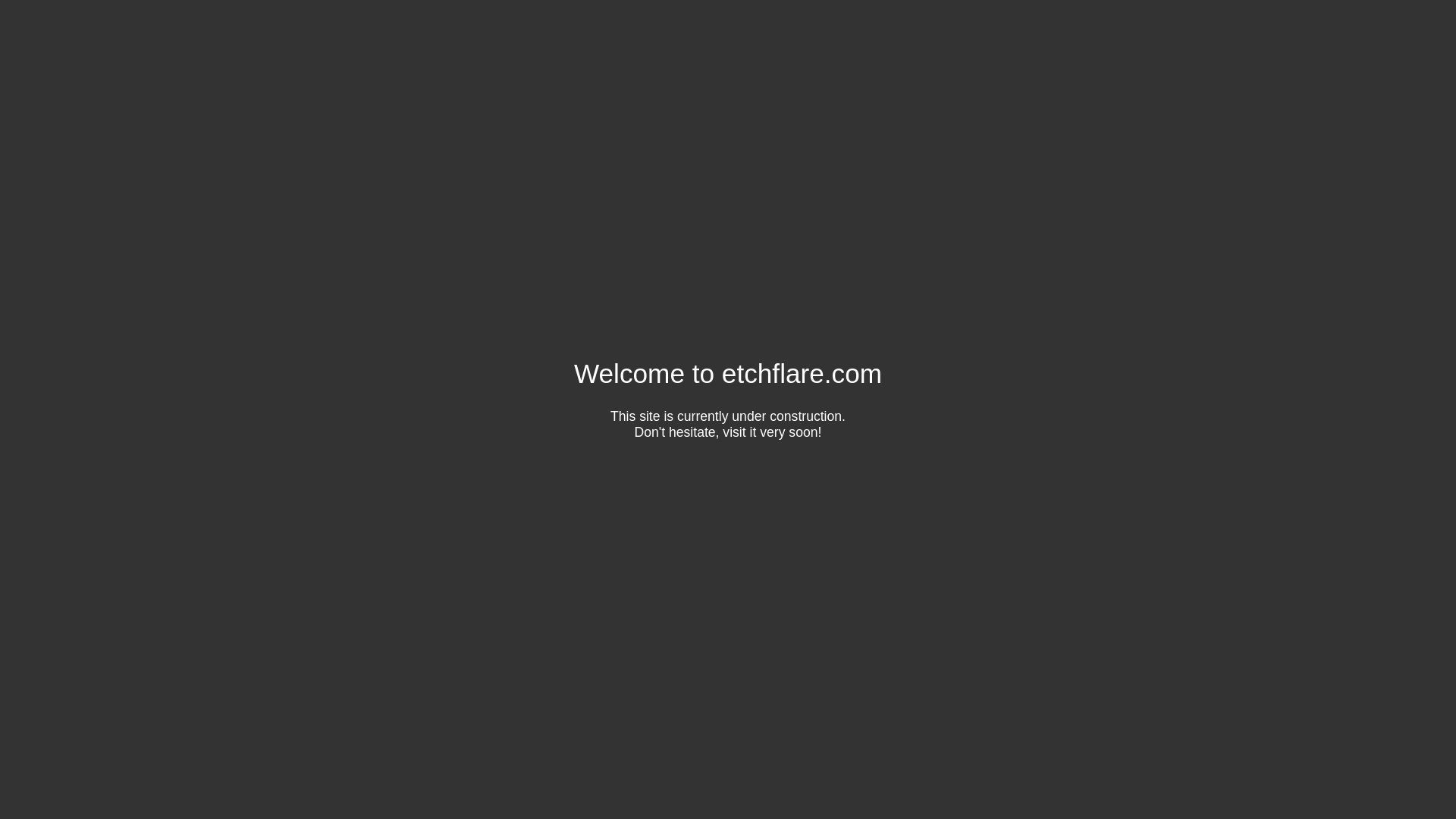 website screenshot of https://etchflare.com/