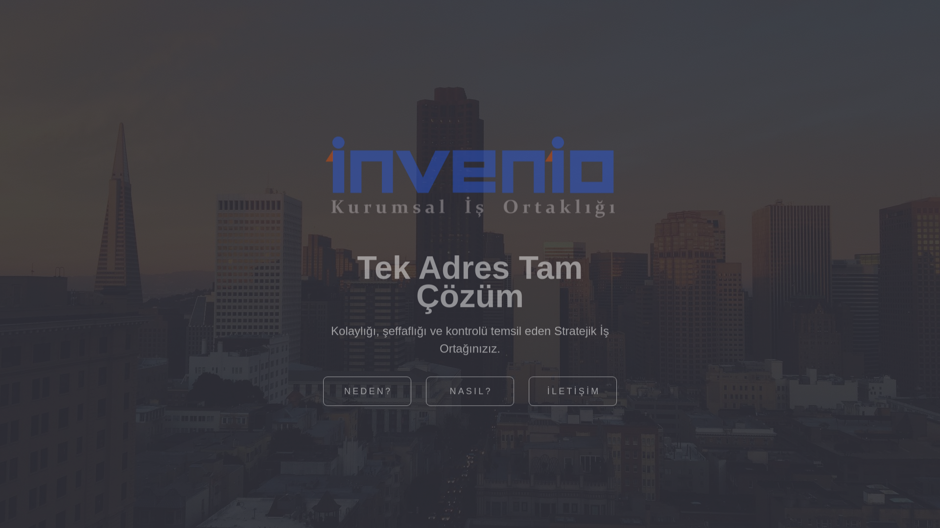 website screenshot of https://invenio.com.tr/