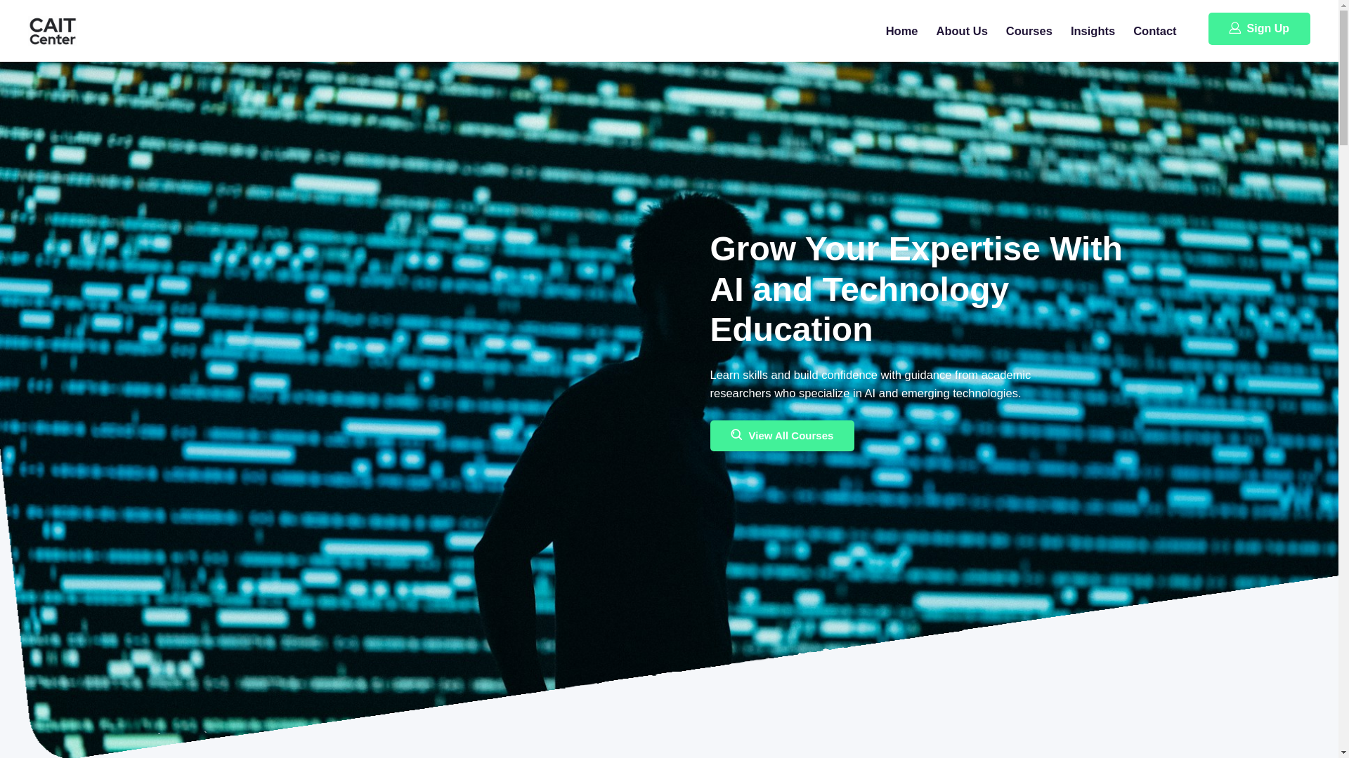 website screenshot of https://thecaitcenter.com/