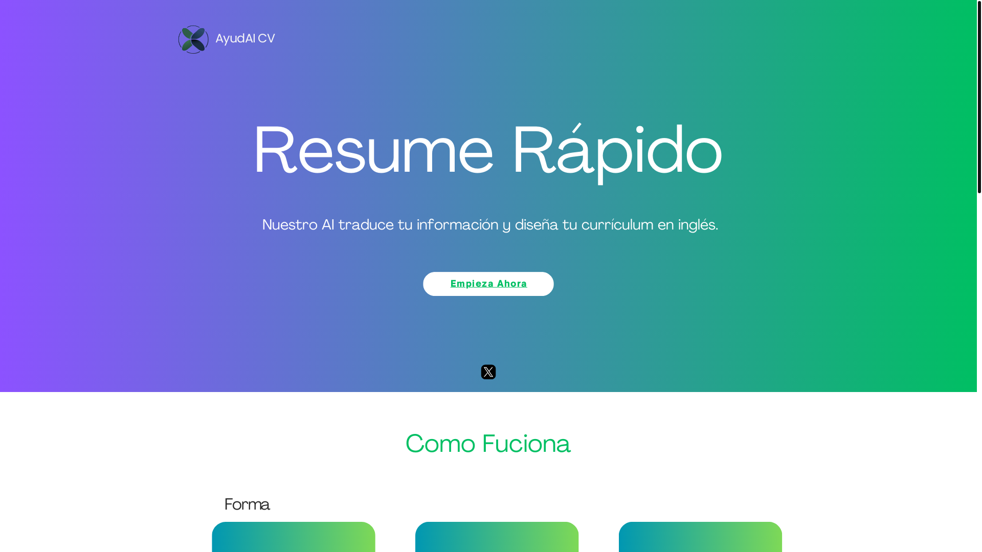 website screenshot of https://ayudaicv.com/
