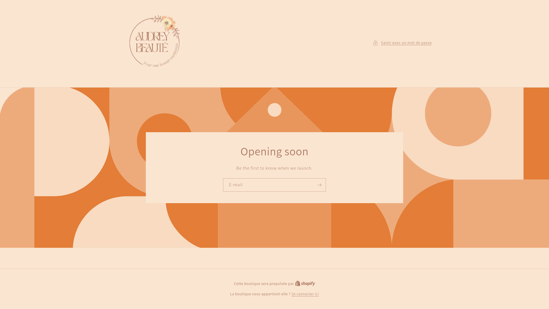 website screenshot of https://audreybeaute.fr/