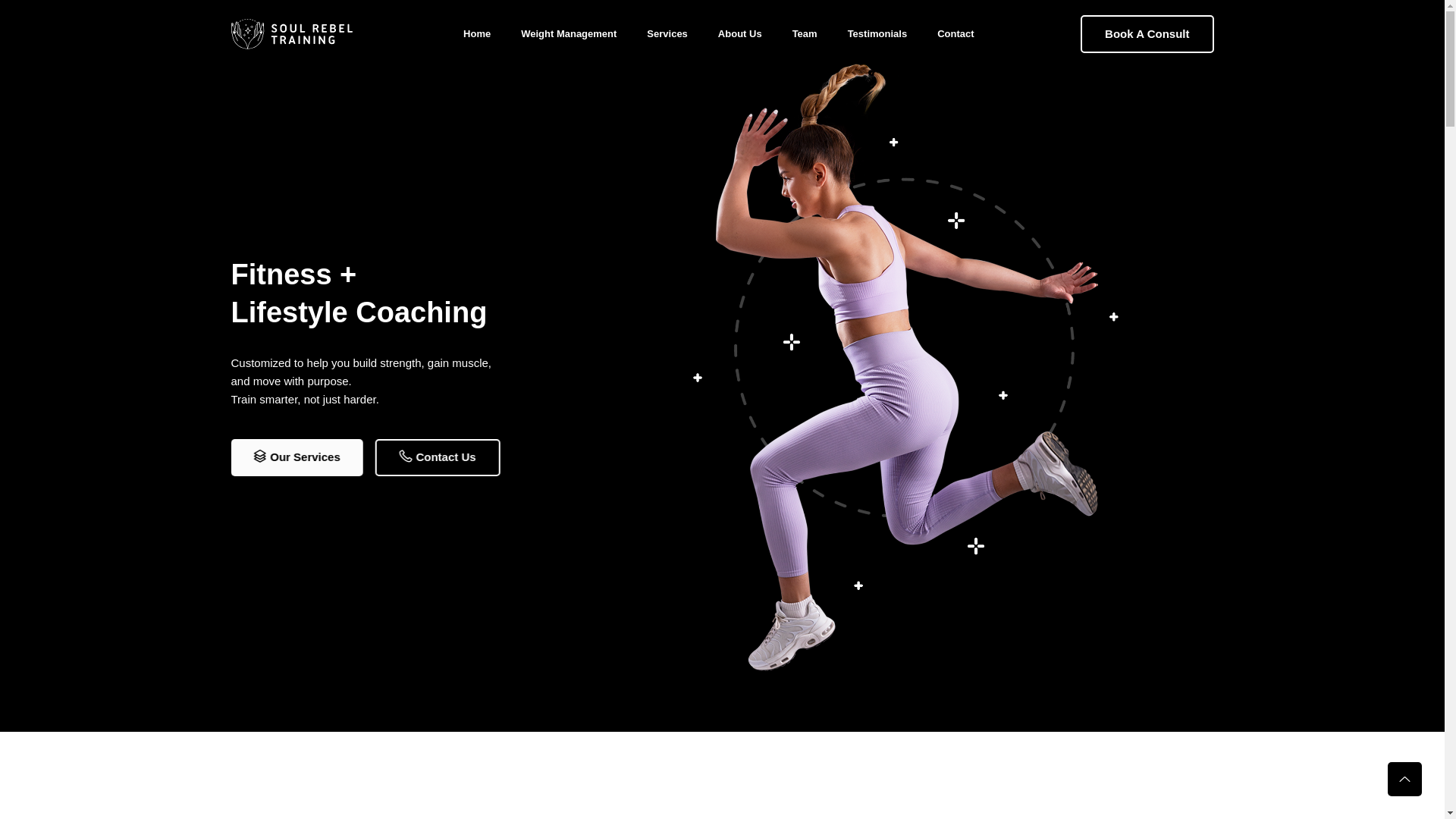 website screenshot of https://soulrebeltraining.com/