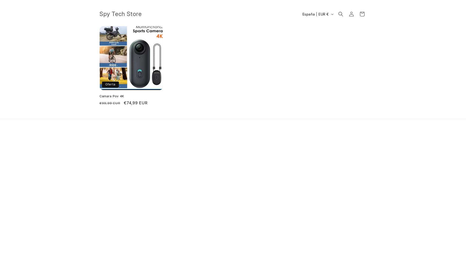 website screenshot of https://spytechstore.shop/