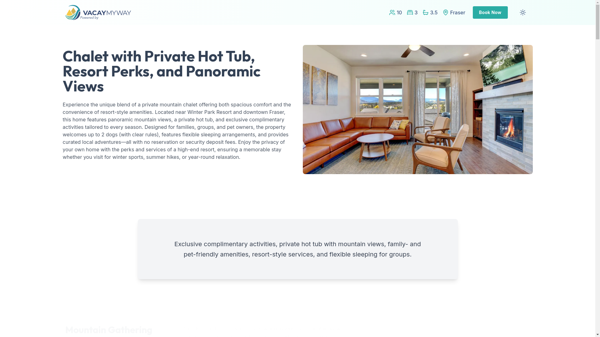 website screenshot of https://thrillvalley.vacations/
