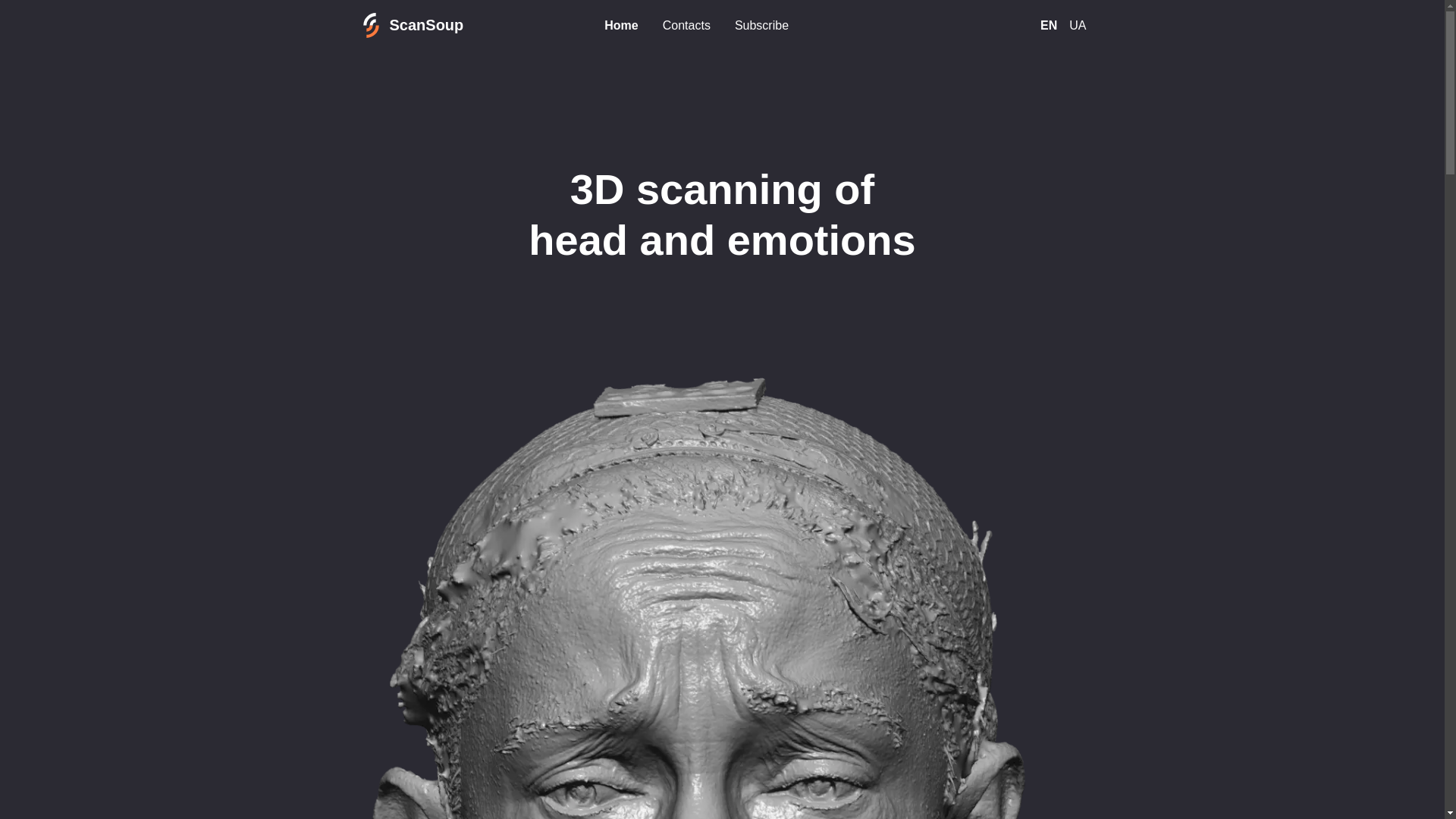 website screenshot of https://scansoup.pages.dev/