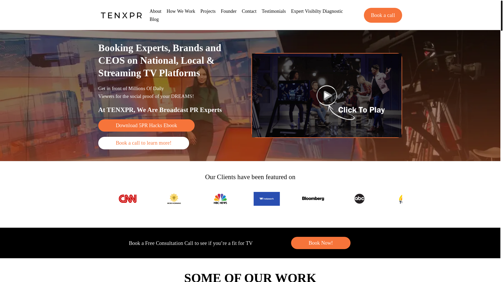 website screenshot of https://tenxprplatform.com/