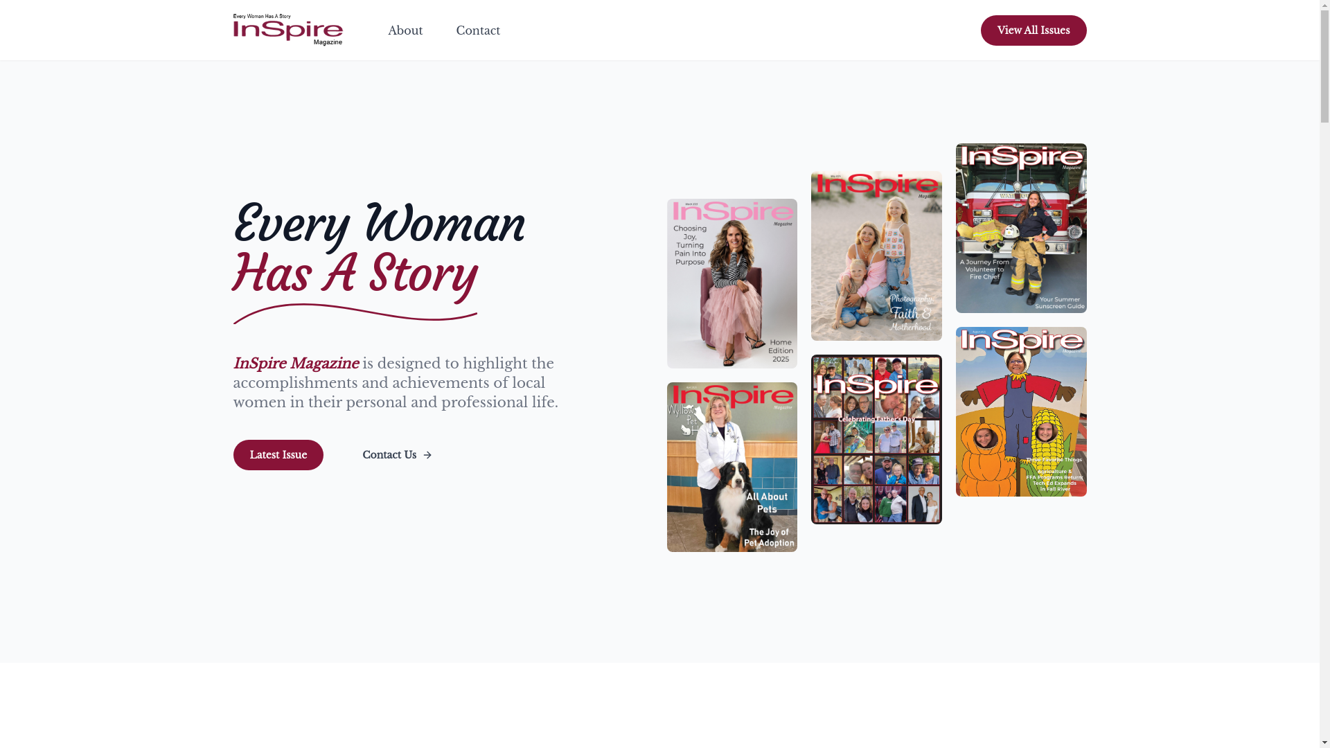website screenshot of https://inspiremagazine.pages.dev/