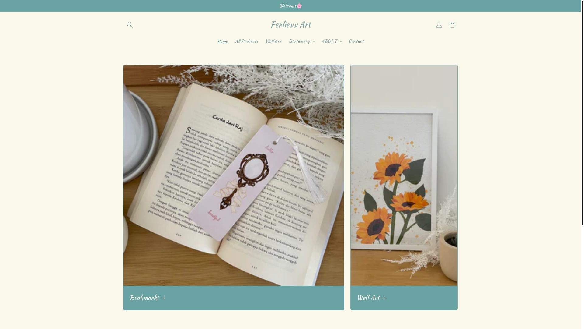 website screenshot of https://ferlievvart.com/
