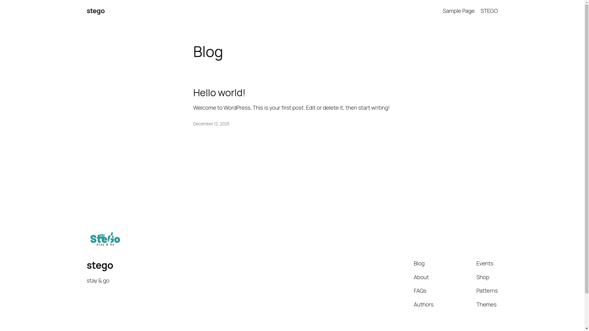 website screenshot of https://stego-official.id/