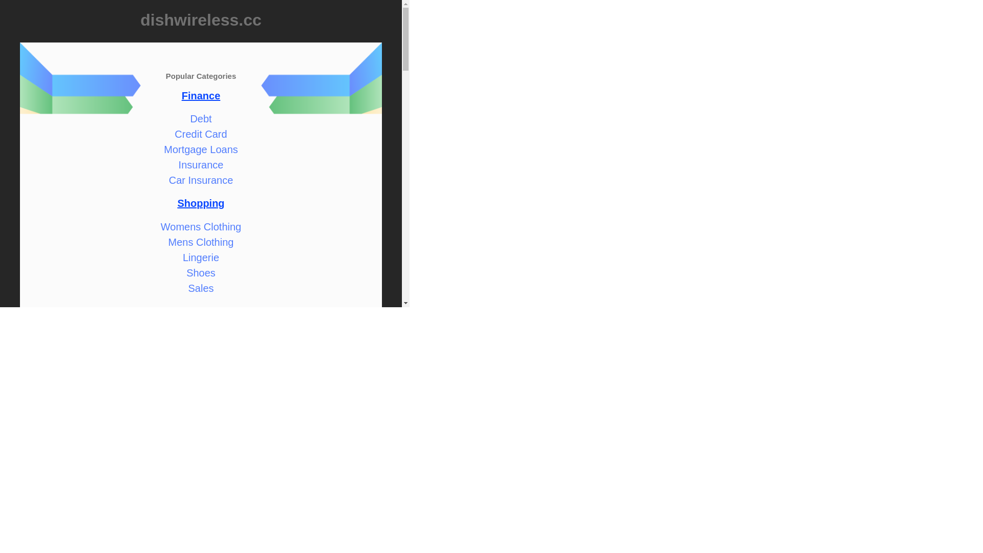 website screenshot of https://dishwireless.cc/