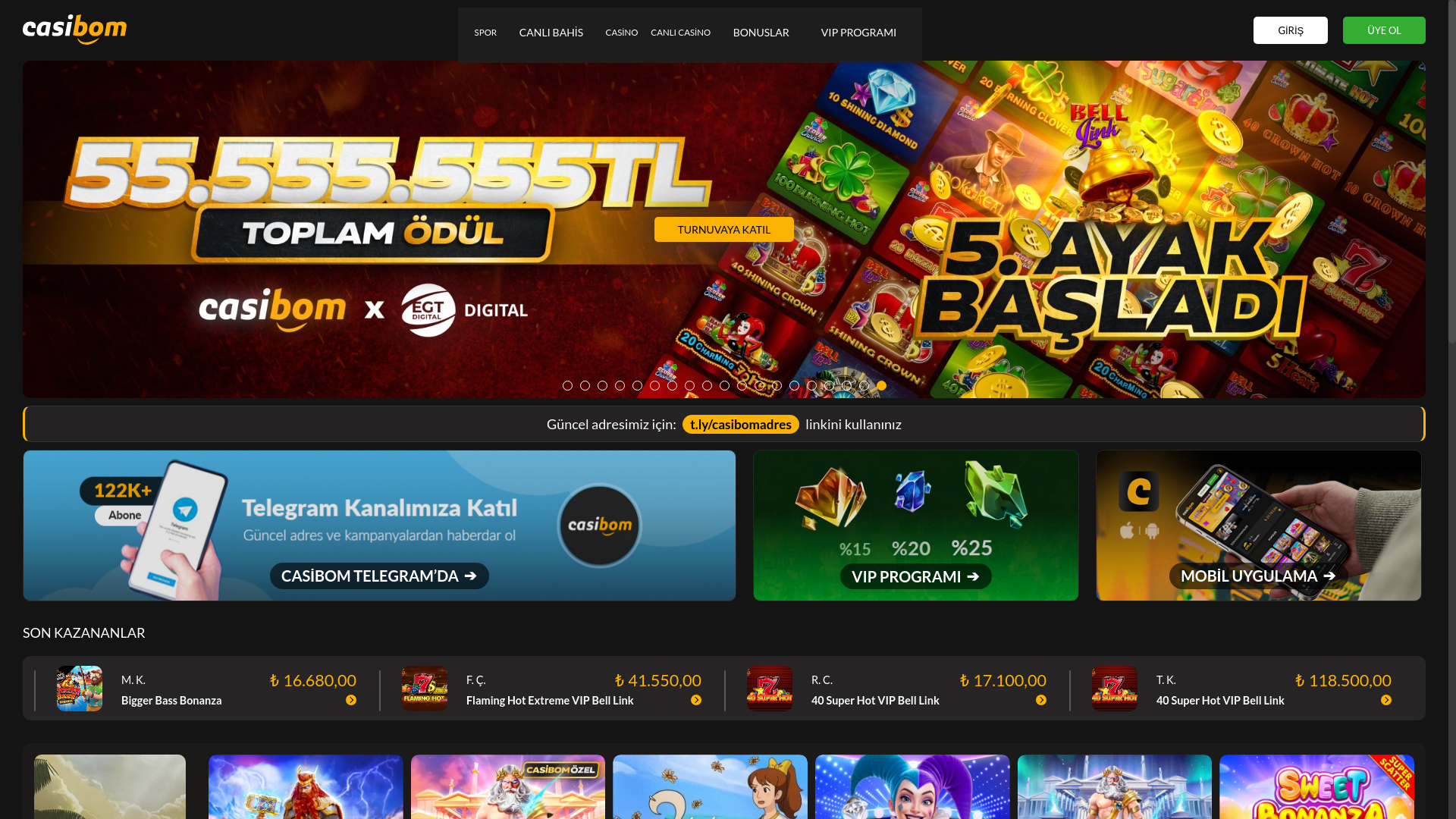 website screenshot of https://casibom0933.online/