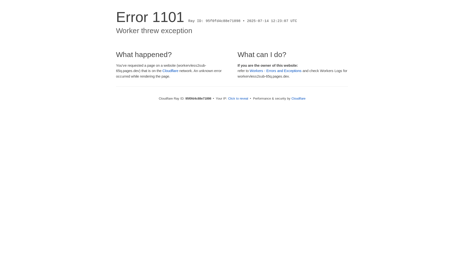 website screenshot of https://workervless2sub-65q.pages.dev/