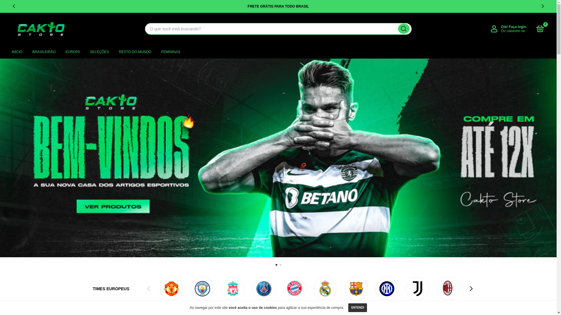 website screenshot of https://caktostore.com.br/