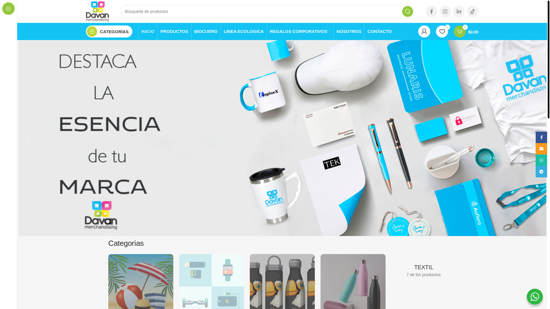 website screenshot of https://corporaciondavan.com.pe/
