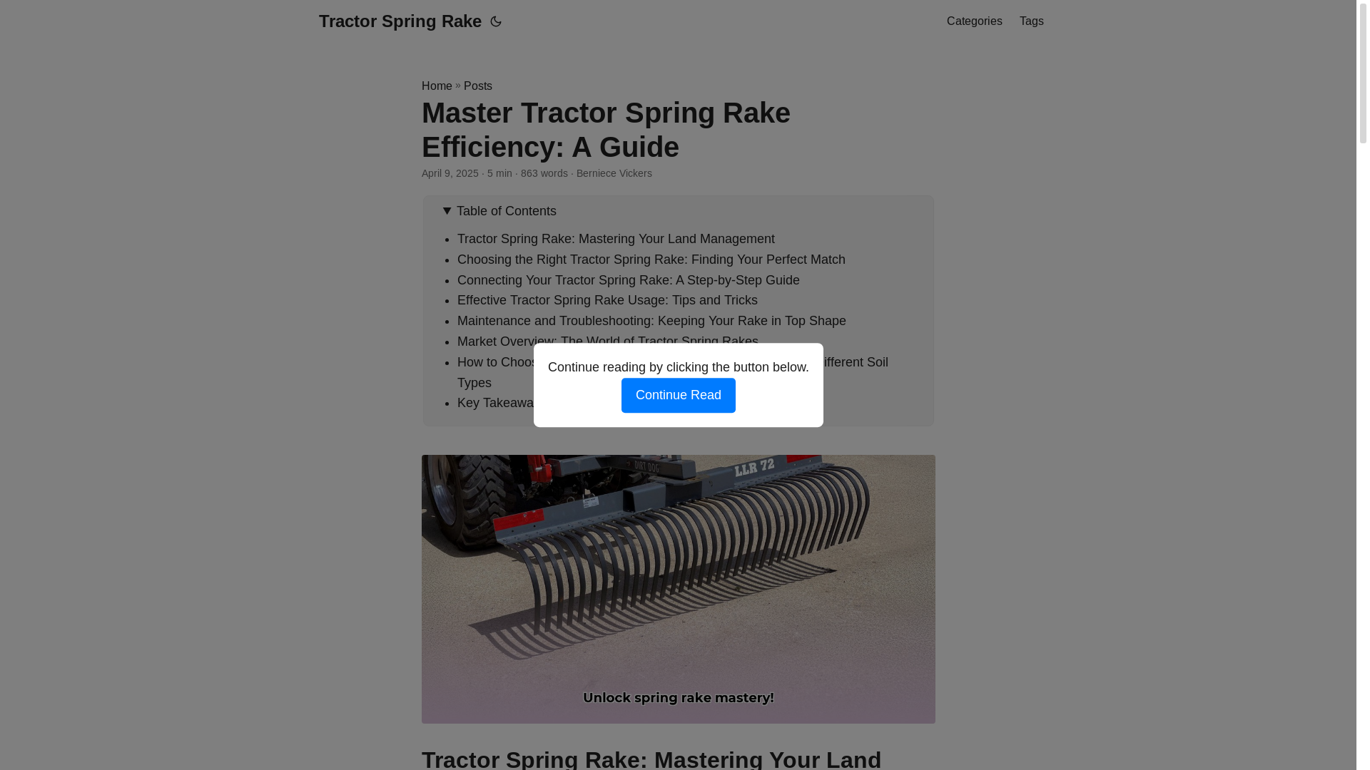 website screenshot of https://tractor-spring-rake.pages.dev/