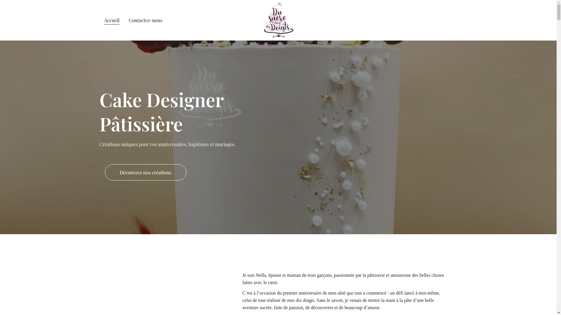 website screenshot of https://dusucreauboutdesdoigts.fr/