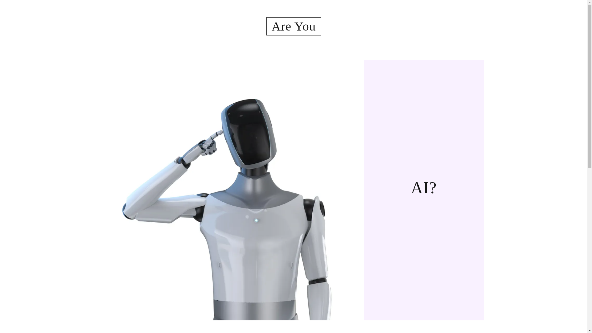 website screenshot of https://areyoueven.ai/