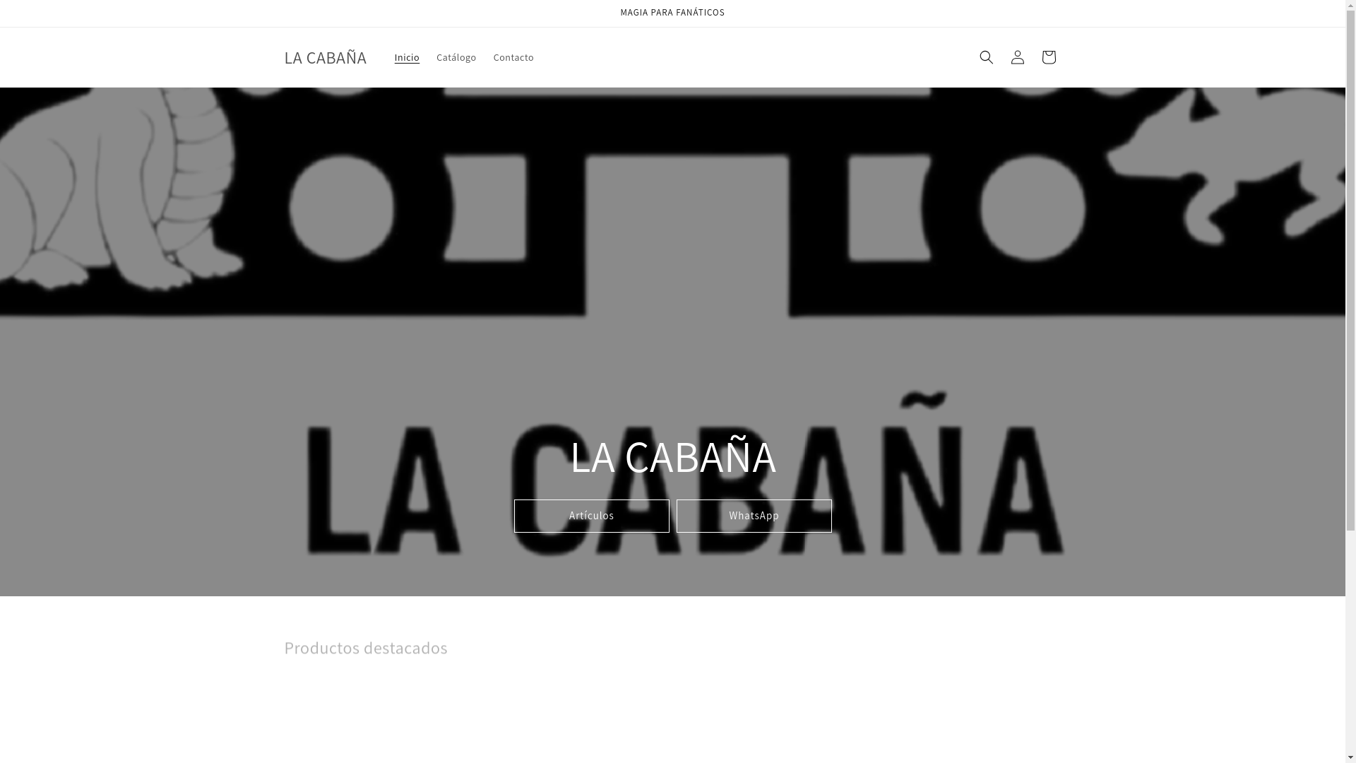 website screenshot of https://lacabanacr.com/