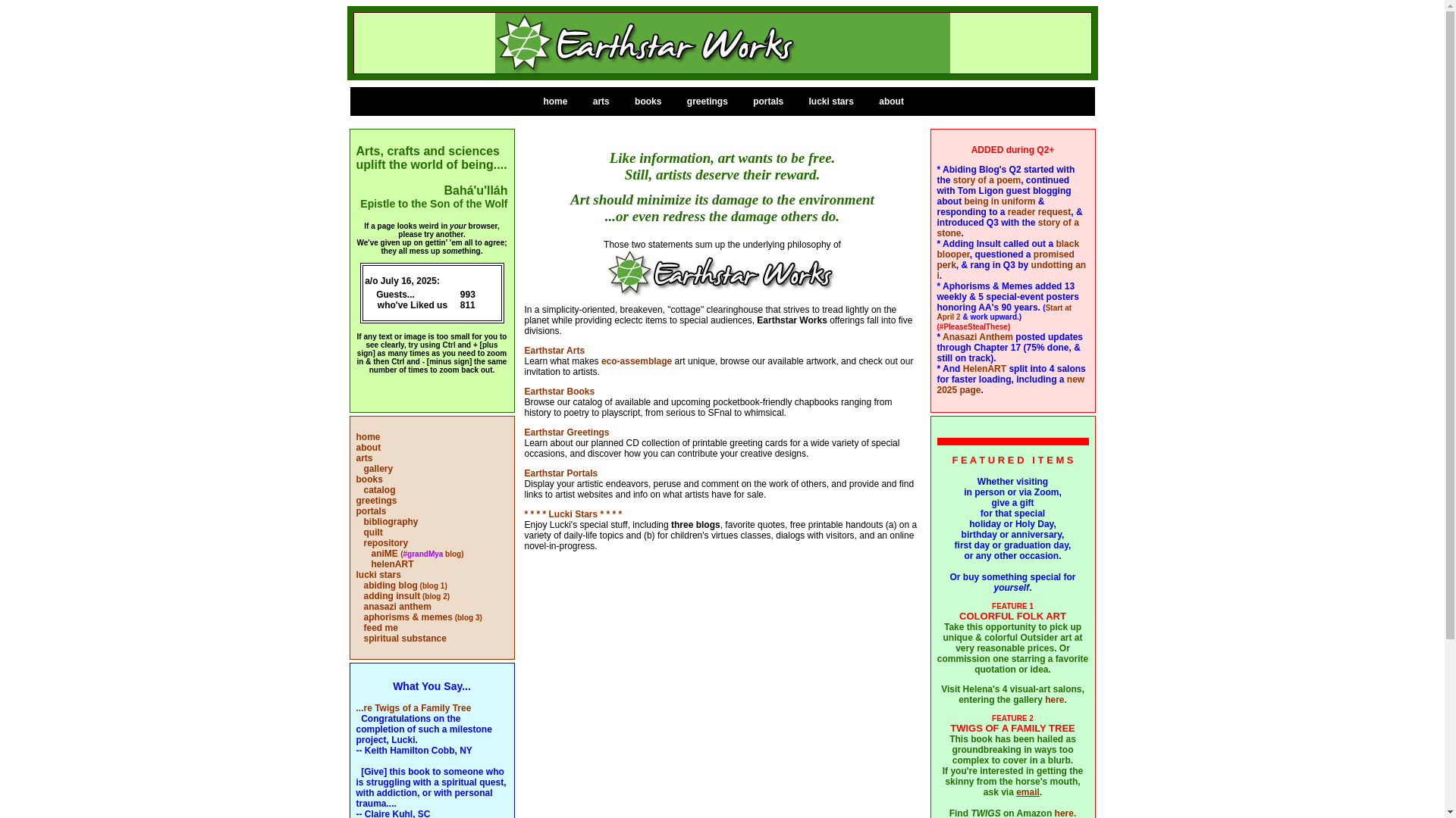 website screenshot of https://earthstarworks.pages.dev/