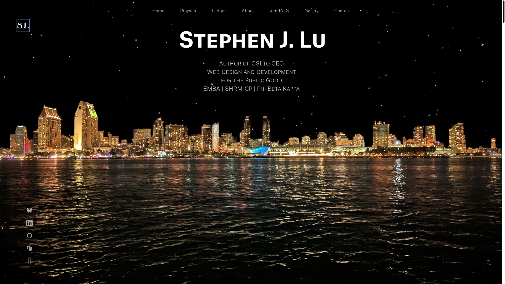 website screenshot of https://stephenjlu.pages.dev/