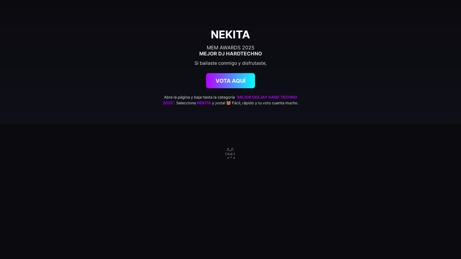 website screenshot of https://nekita.co/