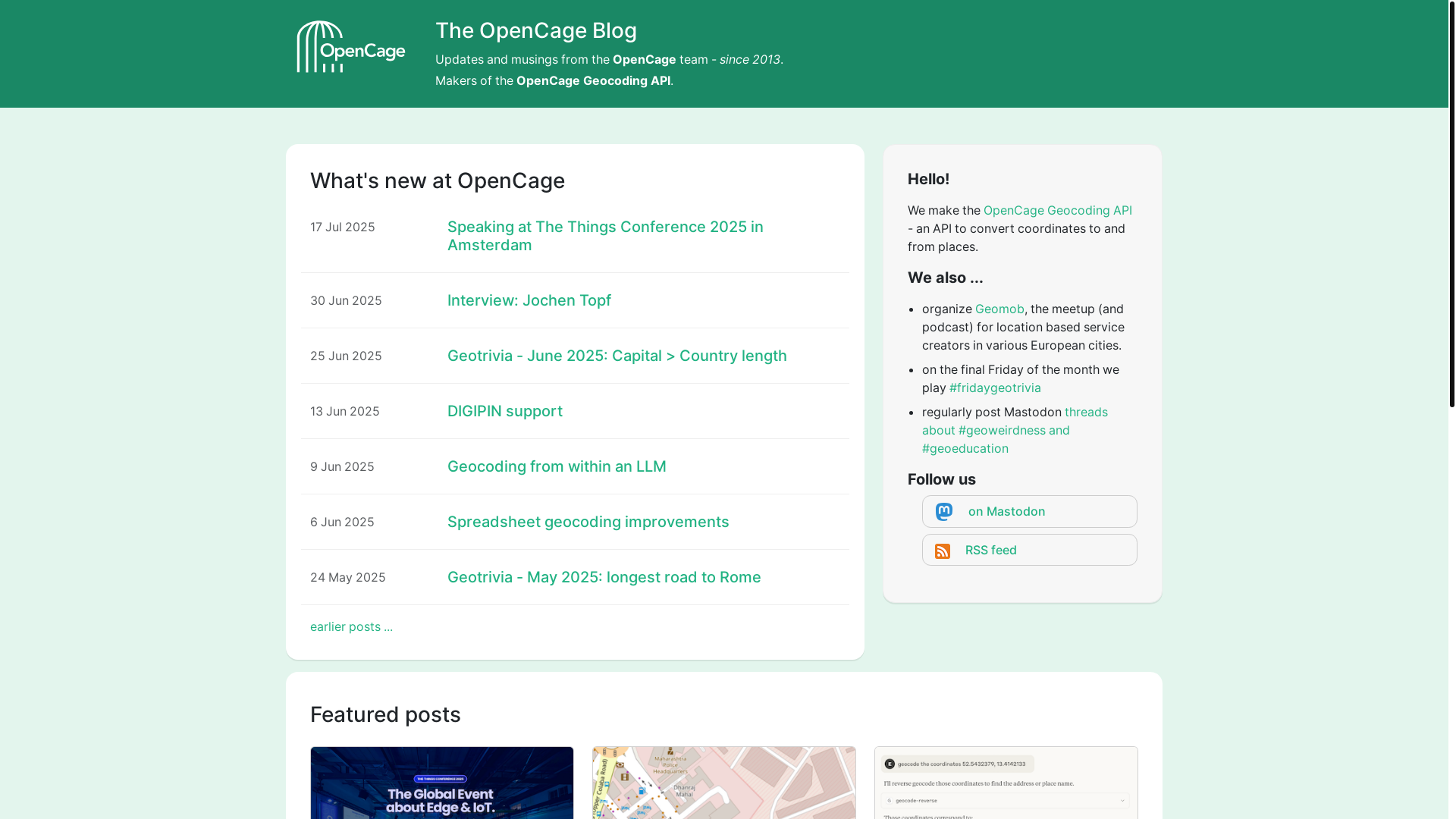 website screenshot of https://opencagedata-blog.pages.dev/
