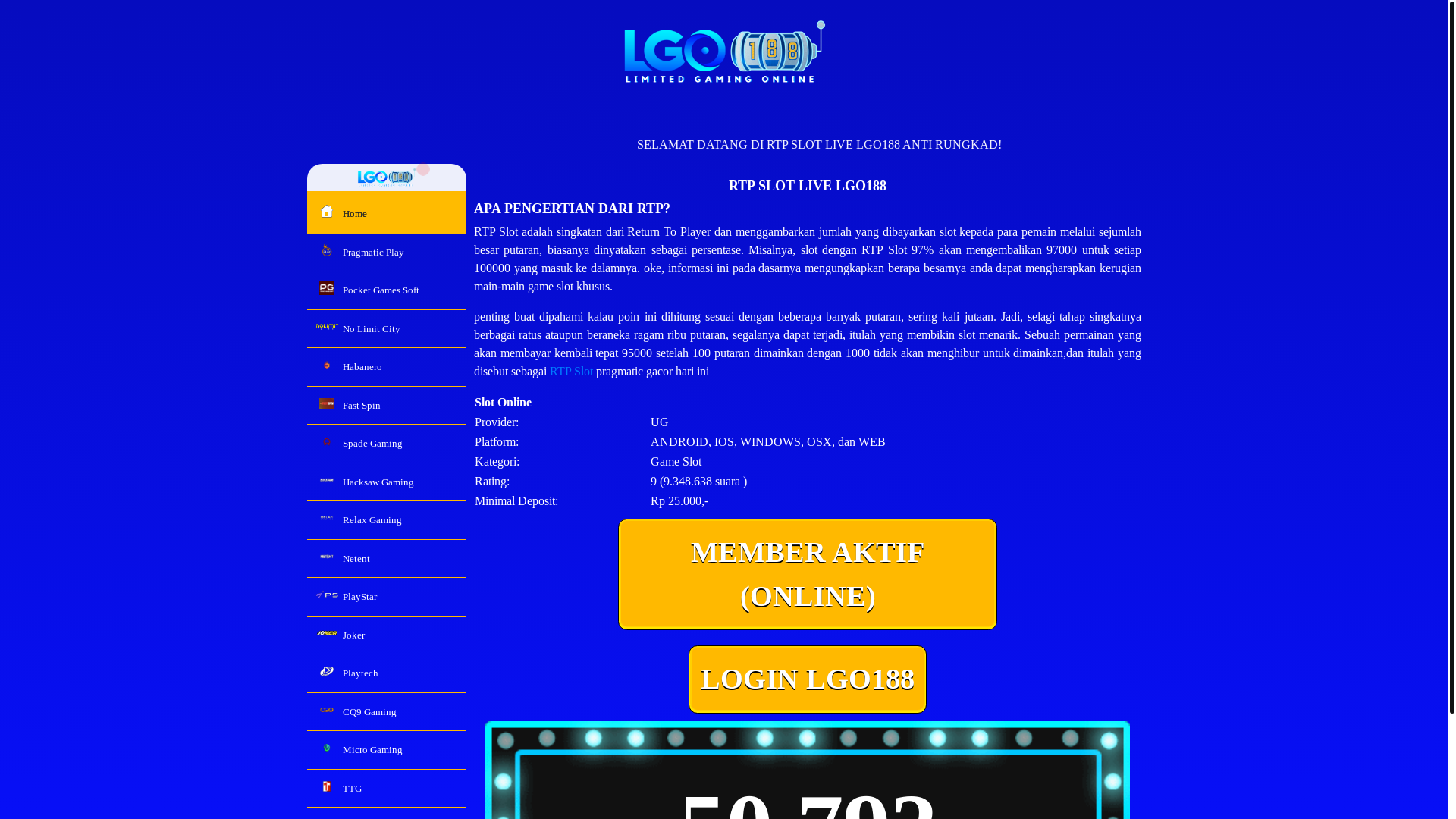 website screenshot of https://rtp-lgo188trusted.baby/