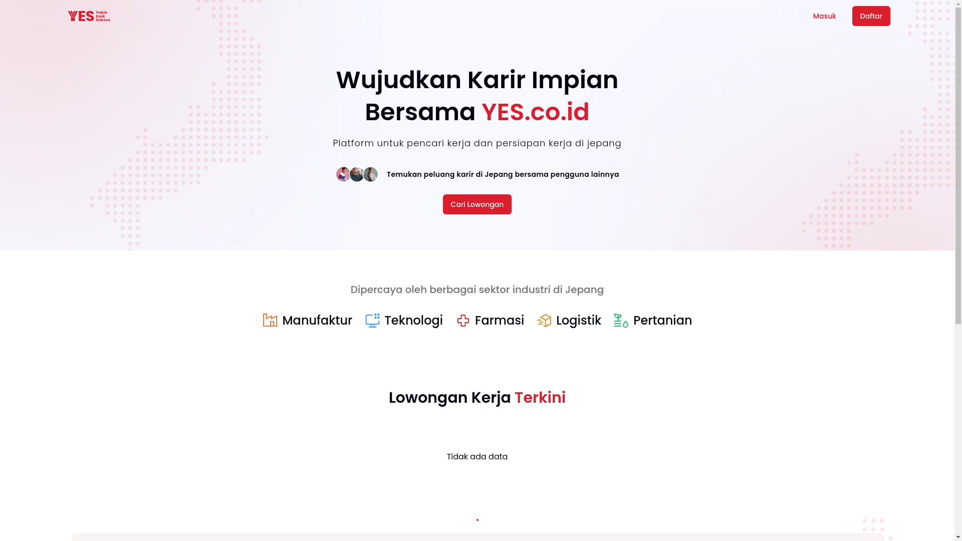 website screenshot of https://apply-yes-academy-production.pages.dev/