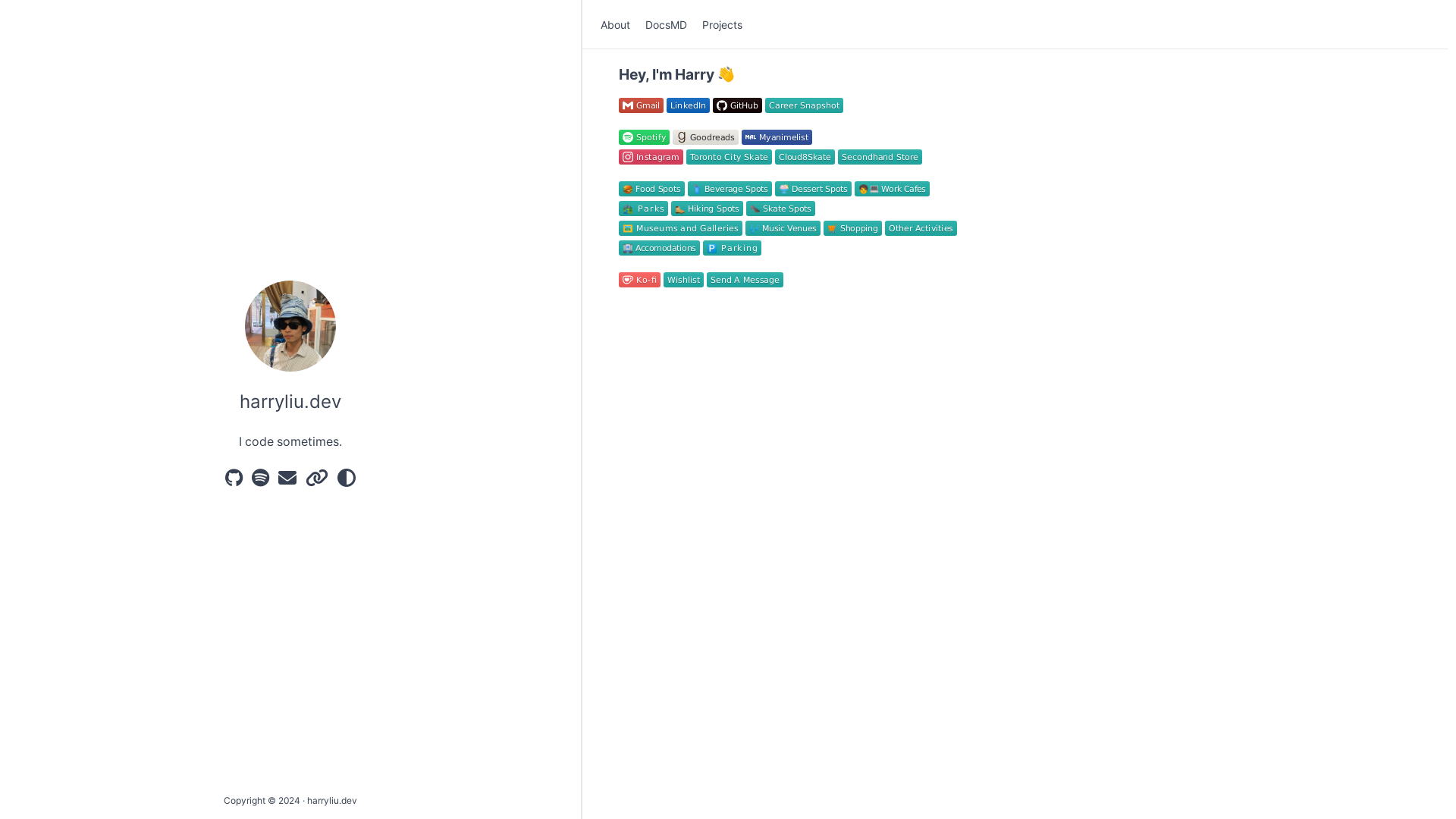 website screenshot of https://harryliu-design-angular.pages.dev/