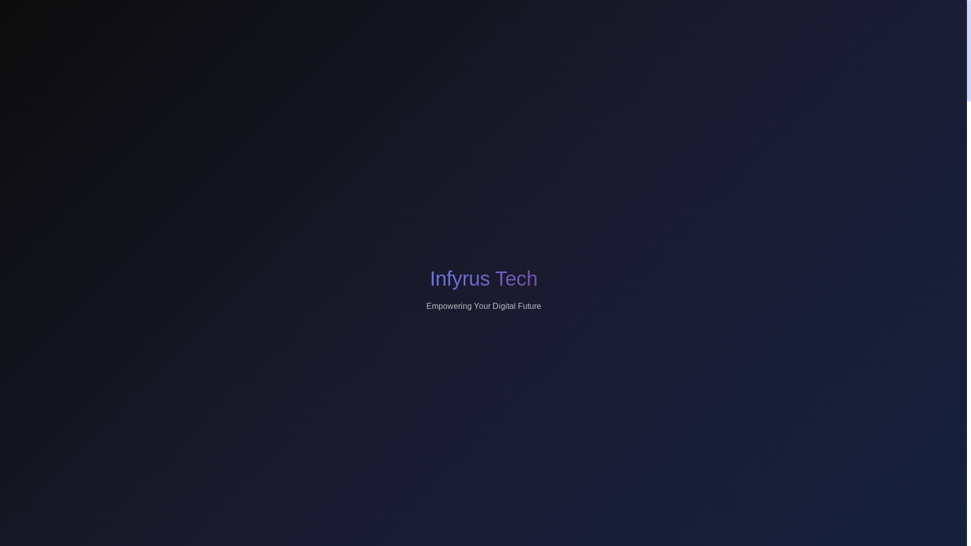 website screenshot of https://infyrustech-landing.pages.dev/