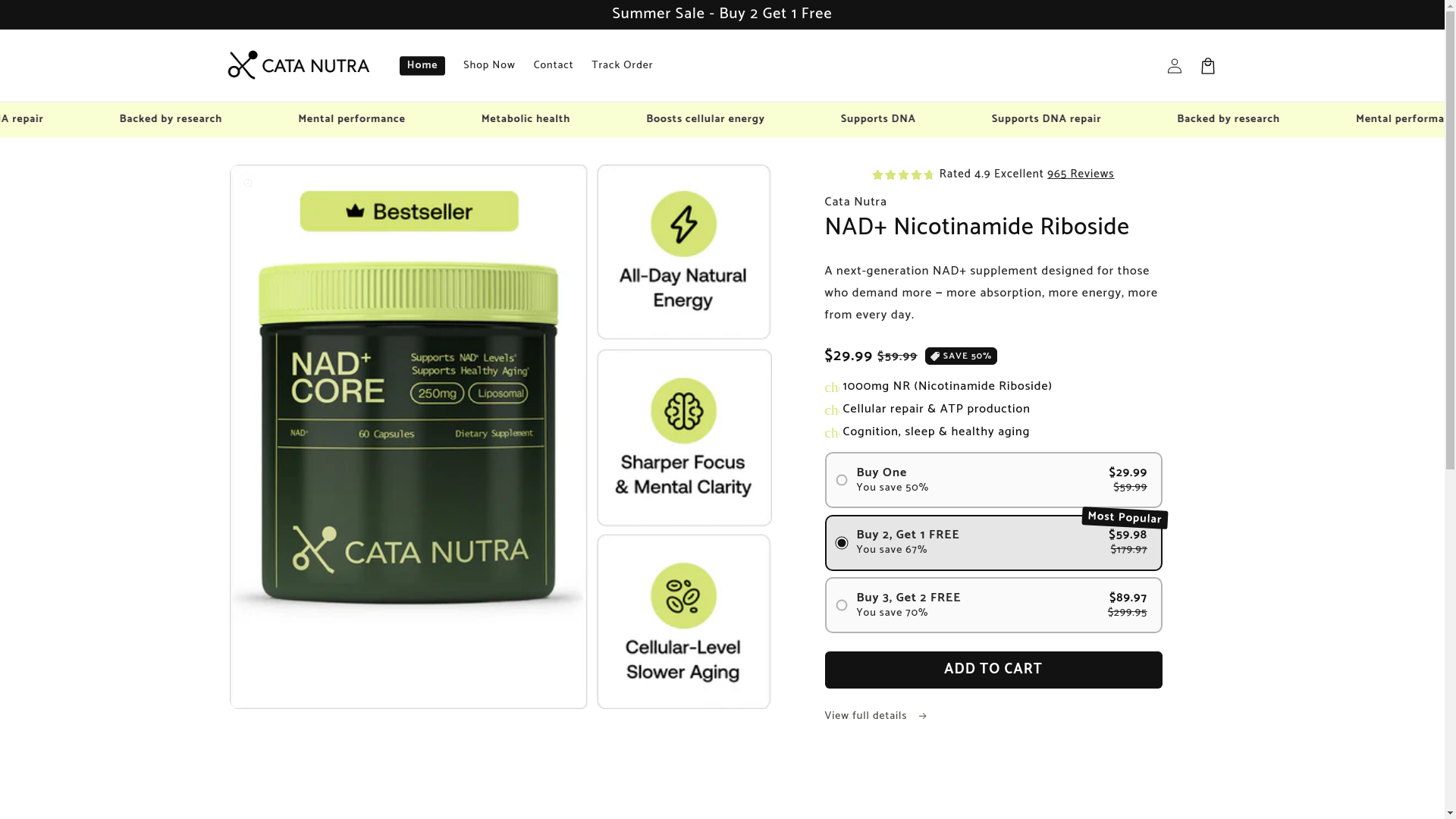 website screenshot of https://getcatanutra.com/