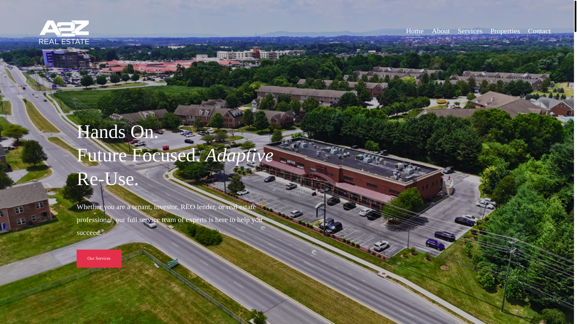 website screenshot of http://www.a2zreinc.com/