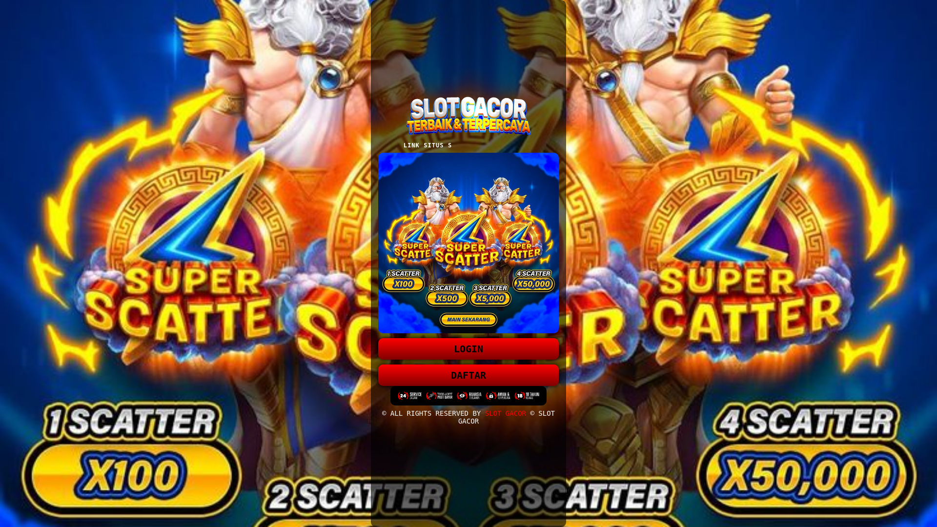 website screenshot of https://gass-suntoto.pages.dev/