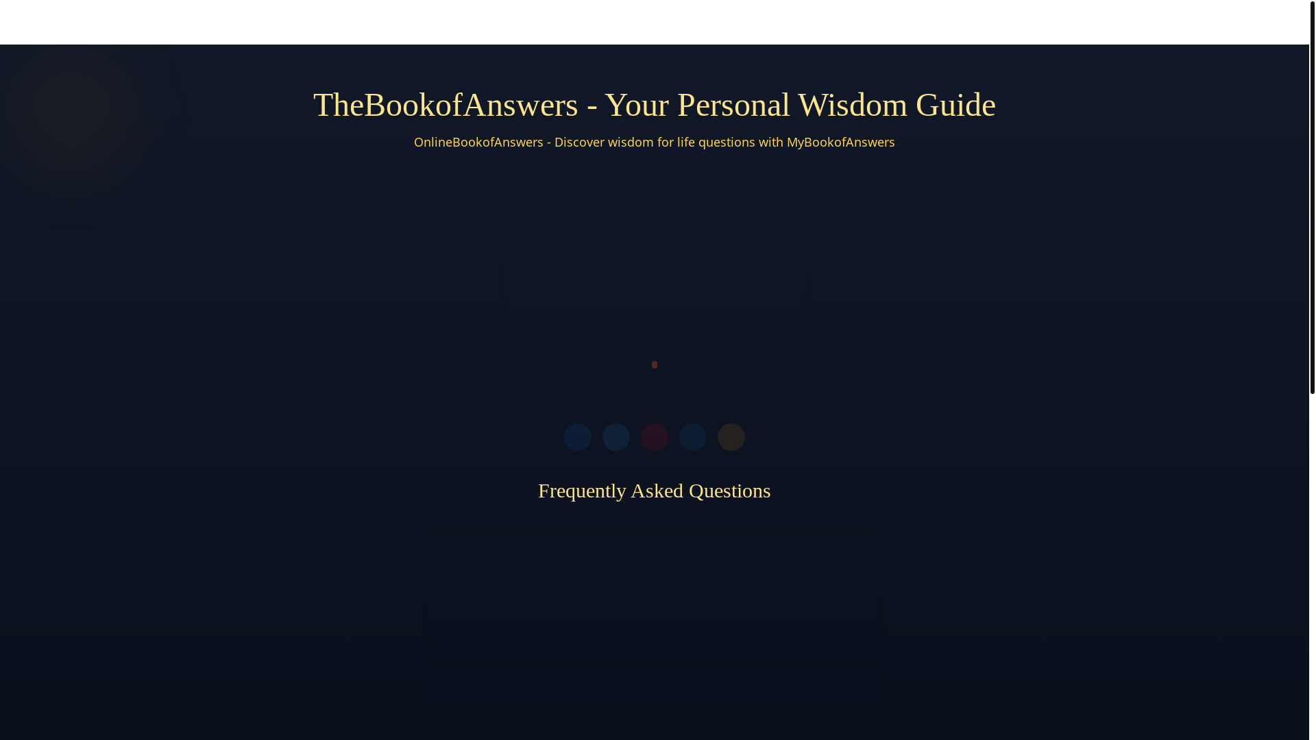 website screenshot of https://thebookofanswers.pages.dev/