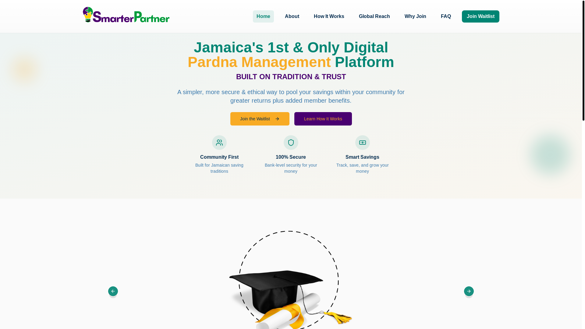 website screenshot of https://smarterpartnerja.com/