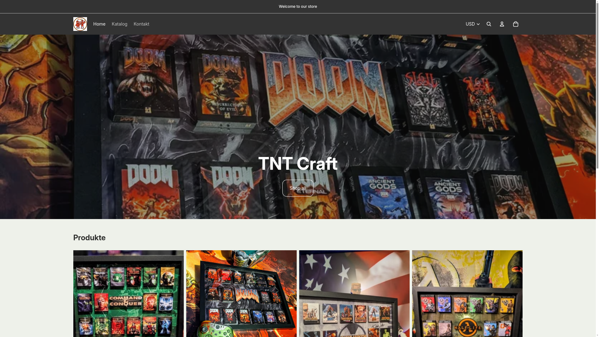 website screenshot of https://tnt-craft.de/