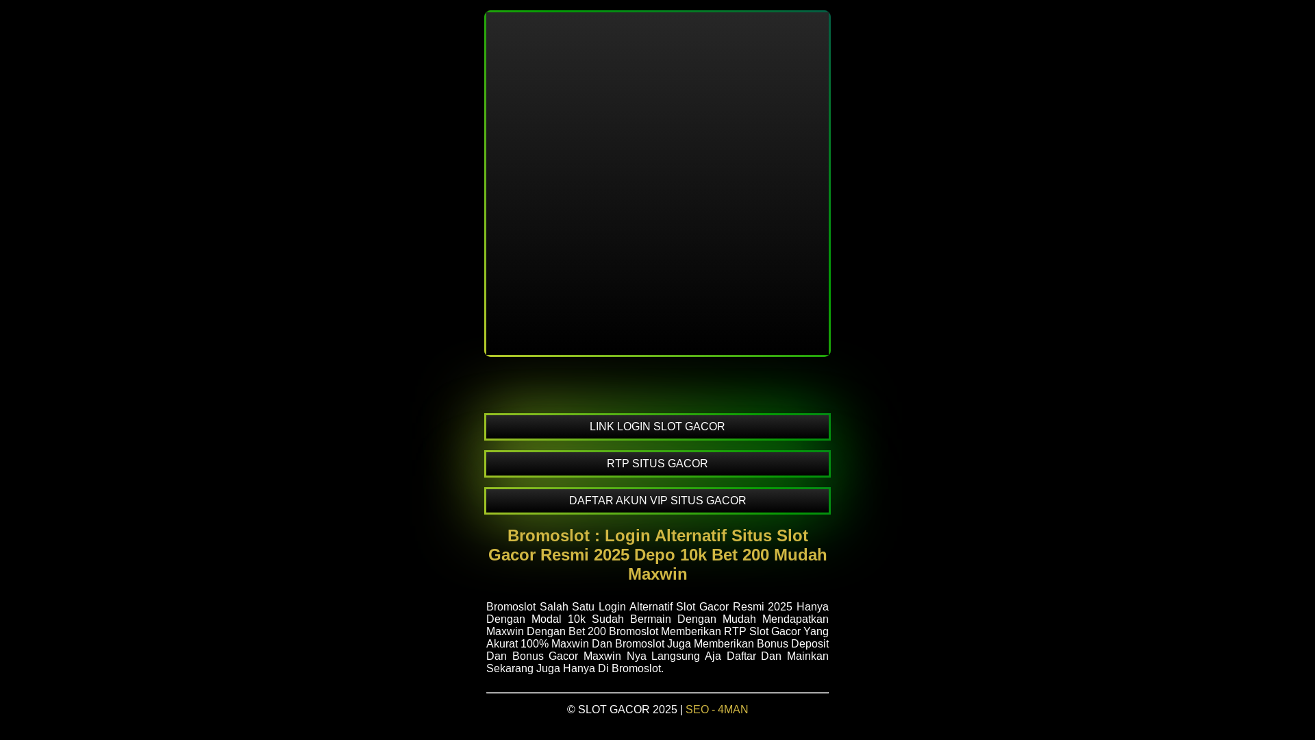 website screenshot of https://bromoslot.pages.dev/