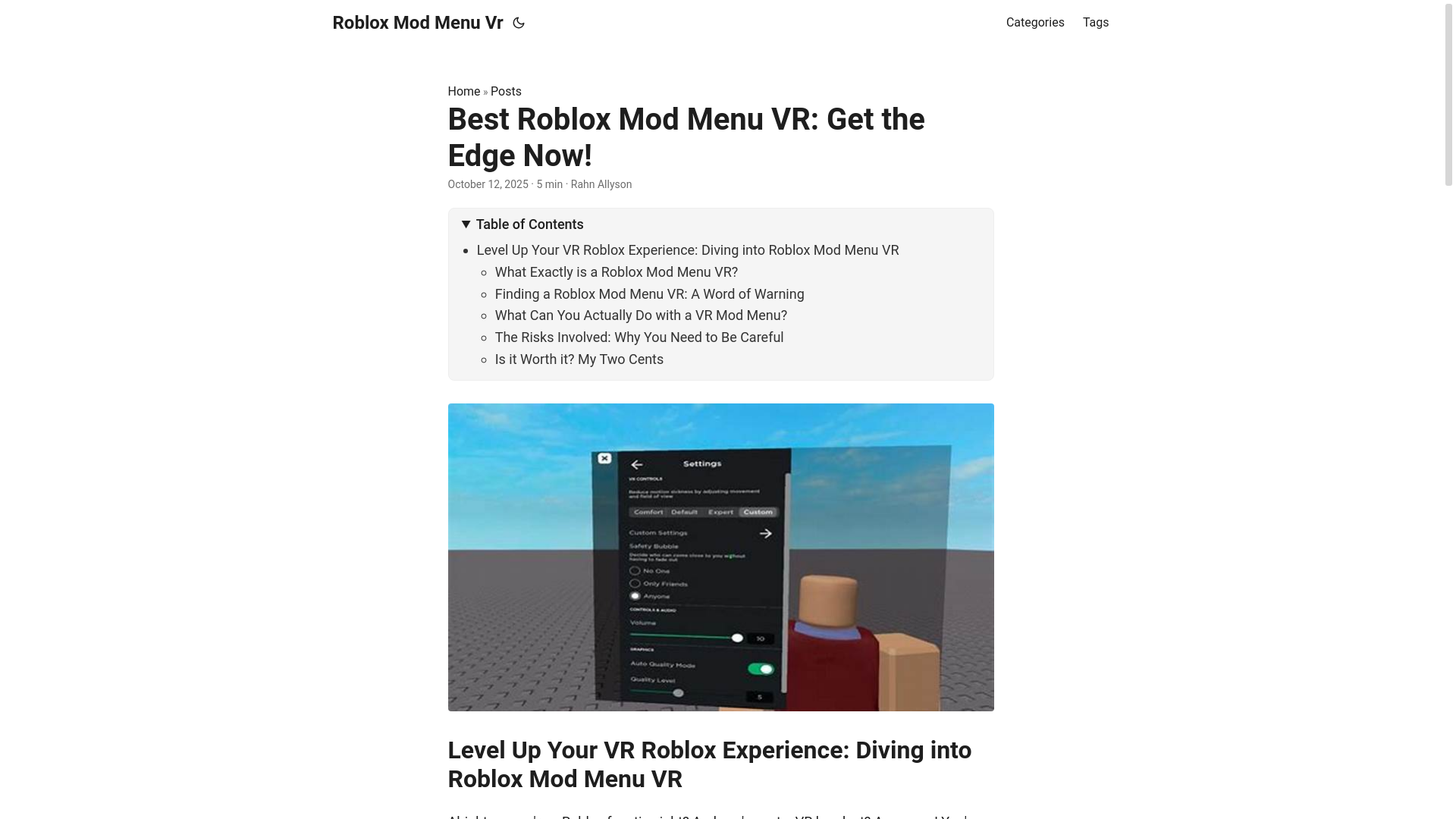 website screenshot of https://roblox-mod-menu-vr.pages.dev/