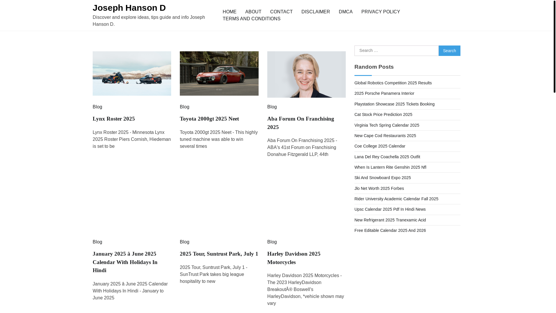 website screenshot of https://josephhansond.pages.dev/